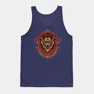 devil lion with angry face Tank Top